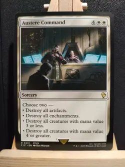 Austere Command - Final Fantasy Commander - Rare - NM (see pics) MTG - Image 1