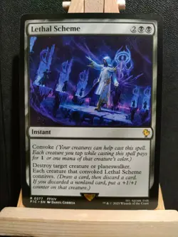 Lethal Scheme - Final Fantasy Commander - Rare - NM (see pics) MTG - Image 1
