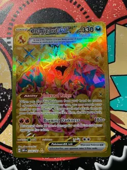 pokemon cards golden charizard obsidian flames 228/197 very good condition - Image 3