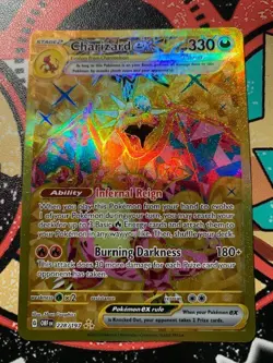 pokemon cards golden charizard obsidian flames 228/197 very good condition - Image 4