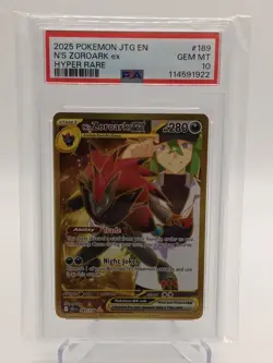 2025 Pokemon Journey Together N’s Zoroark - PSA 10 Gem Mint - QUICK AUCTION - Image 1