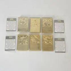(6) RARE 1999 Pokemon Nintendo 23 Karat Gold Plated Trading Card LOT W/ 4 Certs - Image 2