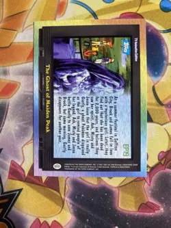 EP19 The Ghost of Maiden Peak - NON-HOLO Pokemon TV Topps Blue LOGO - NM - Image 2