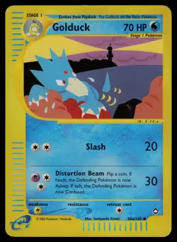 Golduck - 50a/147 - Pokemon Card Aquapolis Reverse Holo Uncommon - LP - Image 1