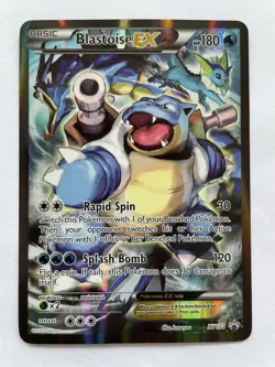 Pokemon TCG Blastoise EX XY122 Full Art XY Black Star Promo - Normal Size - Image 1