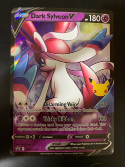 Dark Sylveon V SWSH134 Pokemon TCG Celebrations Black Star Promo Jumbo Card NM - Image 1