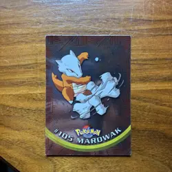 2000 Topps Pokemon TV #105 Marowak Silver Foil - Image 5