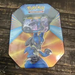 Pokemon TCG Lucario V Forces Tin Factory Sealed - Image 1