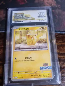 Pikachu Illustration Contest 2024 242/SV-P Pokemon Card PROMO - ACE 10 - Image 1