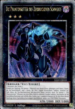 Yugioh RA02-DE035 - Die Phantomritter des Schwerts - Quarter Century Secret Rare - Image 1