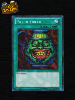 Yu-Gi-Oh Pot of Greed LCJW-EN061 Joey's World 1st Edition Secret Rare EU 2013 - Image 1