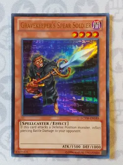 Gravekeeper's Spear Soldier LCYW-EN185 Ultra Rare Yugioh Card Unlimited Edition - Image 1