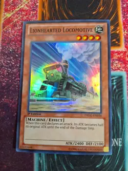 Yu-Gi-Oh! Lionhearted Locomotive DRLG-EN036 Super Rare 1st Edition Near Mint a1/ - Image 1