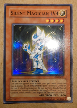 YUGIOH Super Rare Silent Magician LV4 NTR-EN001 - Image 1