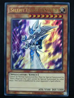 Silent Magician LV8 YGLD Ultra Rare Mint - Yugioh Card #1IY - Image 1