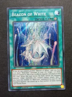 Beacon of White LCKC Secret Rare - 1st ed - Yugioh Cards # 3H89 - Image 1