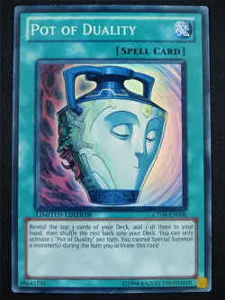 Pot of Duality CT08 Super Rare - lim ed Yugioh Card #U8 - Image 1