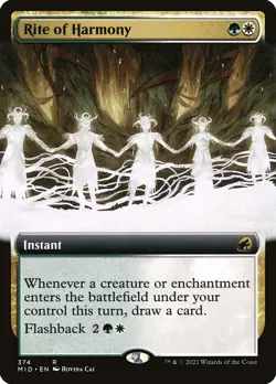MTG Rite of Harmony Extended Art ** Innistrad: Midnight Hunt ** English (NM) - Image 1