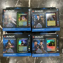 Set of 4 - 1 of Each - Doctor Who Commander Decks MTG - Image 1