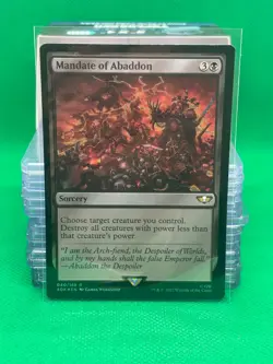 Mandate of Abaddon - Warhammer 40k - Surge Foil - MTG - Damaged - Image 1