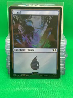 Island 308 - Warhammer 40k - Surge Foil - MTG - Damaged - Image 1