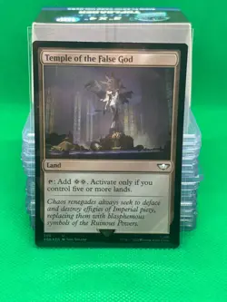 Temple of the False God - Warhammer 40k - Surge Foil - MTG - Damaged - Image 1
