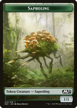 Saproling Token 10x - Green - Rigney Art - M21 Core Set 2021 - MTG Magic NM - Image 1