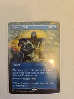 Force of Will (Borderless) Dominaria Remastered Regular - Image 1