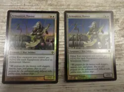 2x FOIL Armament Master - NM - Zendikar - English - TOP OOP MTG - Image 1
