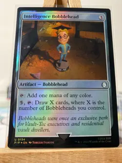 MTG NM Intelligence Bobblehead - [Foil] [Fallout] - Image 1