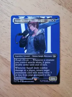 Squall, SeeD Mercenary 0402 Rare Borderless Non-Foil Final Fantasy MTG - Image 1