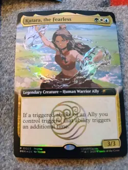 Magic The Gathering X Avatar SDCC Promo Card Katara The Fearless 2025 Mtg Foil - Image 4