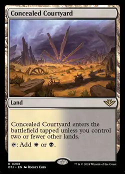 MTG Concealed Courtyard ** Outlaws of Thunder Junction ** English (NM) - Image 1
