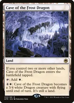 MTG Cave of the Frost Dragon Stamped ** Forgotten Realms Promos ** English (NM) - Image 1