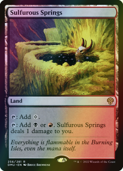 MTG Sulfurous Springs Foil ** Dominaria United ** English (NM) - Image 1