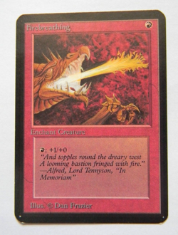 FIREBREATHING : ALPHA : MTG : 1993 : FINE/VERY FINE : SEE PHOTO'S - Image 1