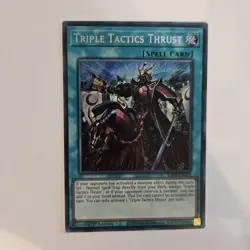 Yugioh RA03-EN072 Triple Tactics Thrust Platinum Secret Rare NM/LP - Image 1