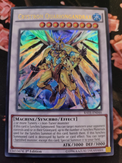 Yugioh | CRYSTRON QUARIONGANDRAX | ULTRA RARE | RATE-EN046 | 1ST EDITION - Image 1