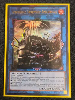 Amphibious Swarmship Amblowhale RA04-EN077 Prismatic Ultimate Rare 1st Ed Yugioh - Image 1