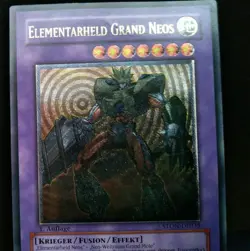 Yugioh! 2x Elemental Hero Grand Neos STON-EN035 GERMAN Ultimate Rare 1st - Image 4