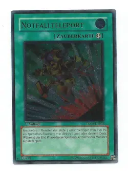 Yugioh! Emergency Teleport EEN-EN037 GERMAN Ultimate Rare 1st Edition First - Image 1