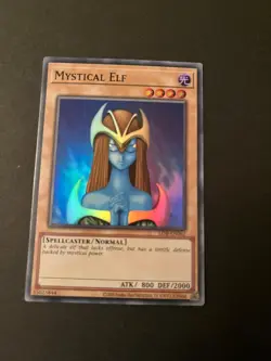 LOB-EN062 Mystical Elf Super Rare Unlimited Edition Yugioh Card TCG - Image 1