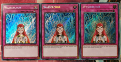 3x Wasserchor SGX3-DEI34 SECRET RARE 1.AUFLAGE DEUTSCH PLAYSET NM Yu-Gi-Oh - Image 1