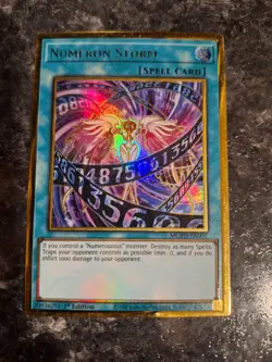 Numeron Storm MGED-EN051 Gold Ultra Rare Yu-Gi-Oh! Yugioh! Holo Foil 1st Edition - Image 1