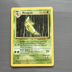 Metapod 54/102 Base Set Pokemon Card - Image 1