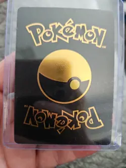 Pikachu Black Foil Fan Art Vinyl Collector Pokemon Card HP950 Thunderbolt - Image 2