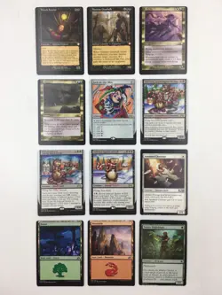 Magic The Gathering Misprint/Miscut Card Lot - Miscut MTG Card Lot - Image 1