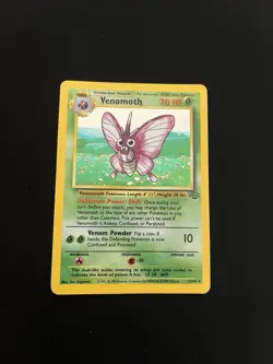 Venomoth 13/64 PL Jungle Set WOTC Pokemon Cards Vintage Holo Rare - Image 1