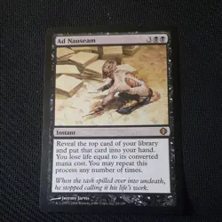 Ad Nauseam Card Magic: The Gathering Shards Of Alara Rare Card MTG - Image 1