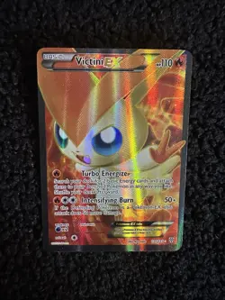 Pokemon TCG Victini EX Full Art Ultra Rare Holo Card 131/135 Plasma Storm - Image 1